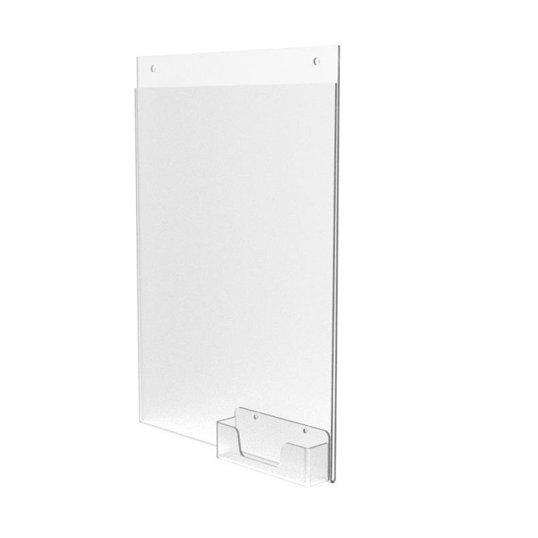 FixtureDisplays 1 PACK 8.5X11" Wall Mount Sign Holder With Business